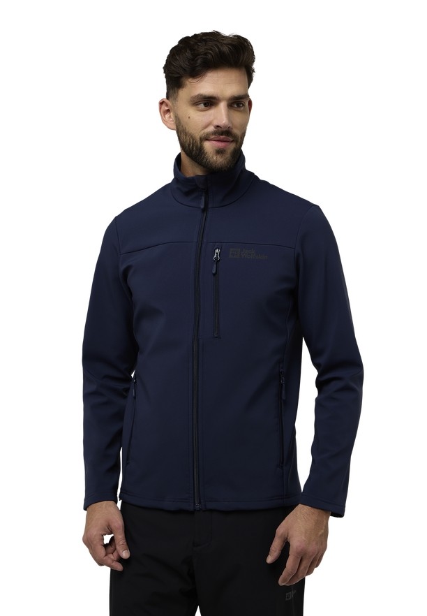 Jack Wolfskin Whirlwind Softshell Jas Heren Donkerblauw | 97041900