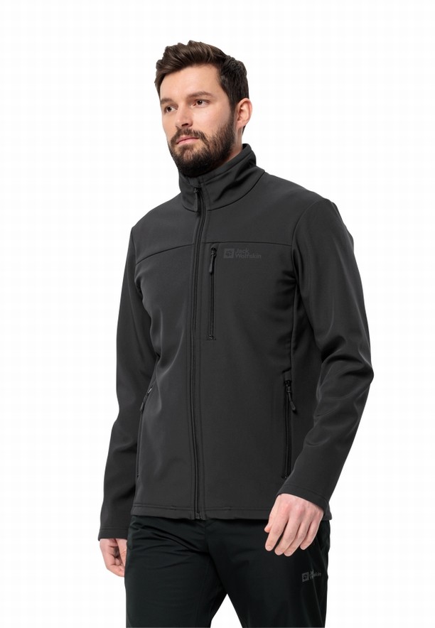 Jack Wolfskin Whirlwind Softshell Jas Heren Zwart | 46762671