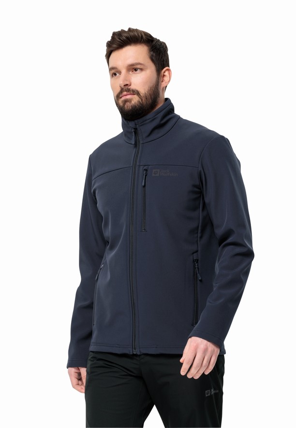 Jack Wolfskin Whirlwind Softshell Jas Heren Donkerblauw | 71729645