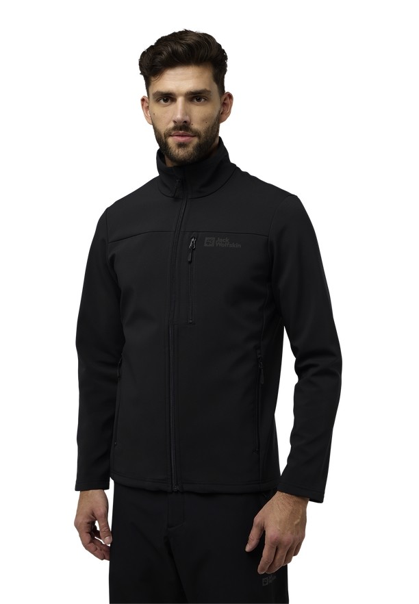 Jack Wolfskin Whirlwind Softshell Jas Heren Zwart | 13900367