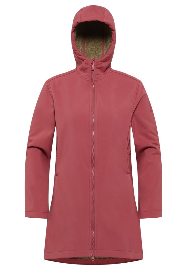 Jack Wolfskin Windland Softshell Jas Dames Rood | 97590748