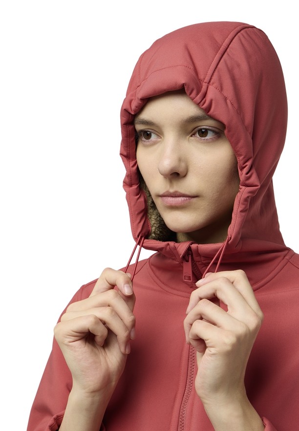 Jack Wolfskin Windland Softshell Jas Dames Rood | 97590748