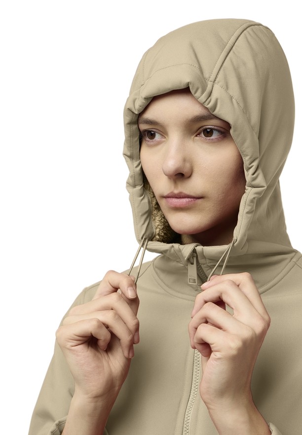 Jack Wolfskin Windland Softshell Jas Dames Khaki | 12818283