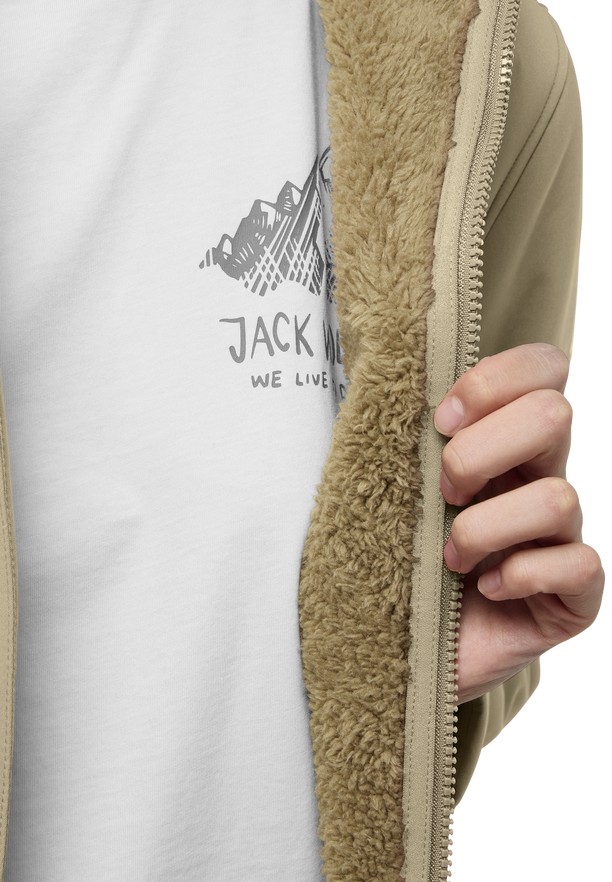 Jack Wolfskin Windland Softshell Jas Dames Khaki | 12818283