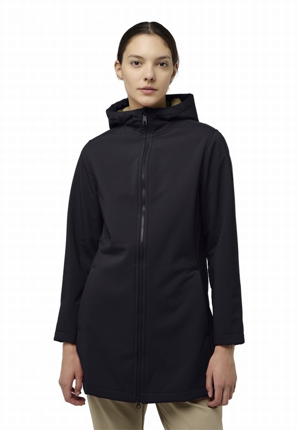 Jack Wolfskin Windland Softshell Jas Dames Donkerblauw | 51776405