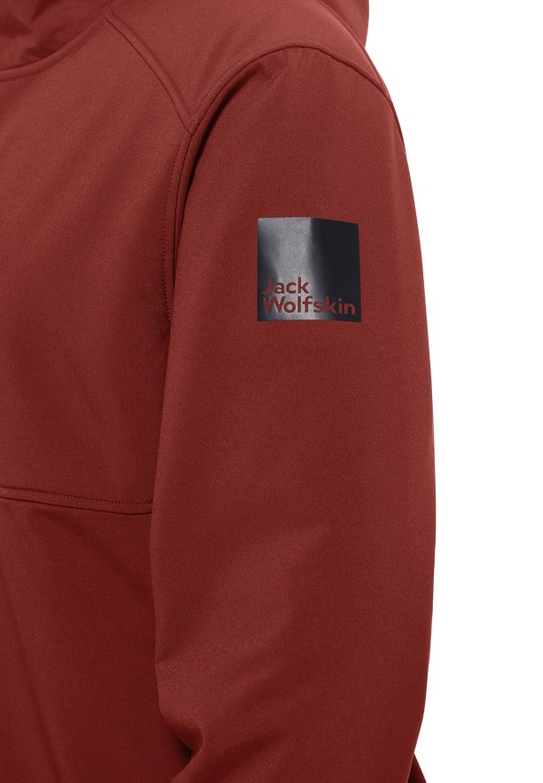 Jack Wolfskin Windland Softshell Jas Heren Rood | 29865122