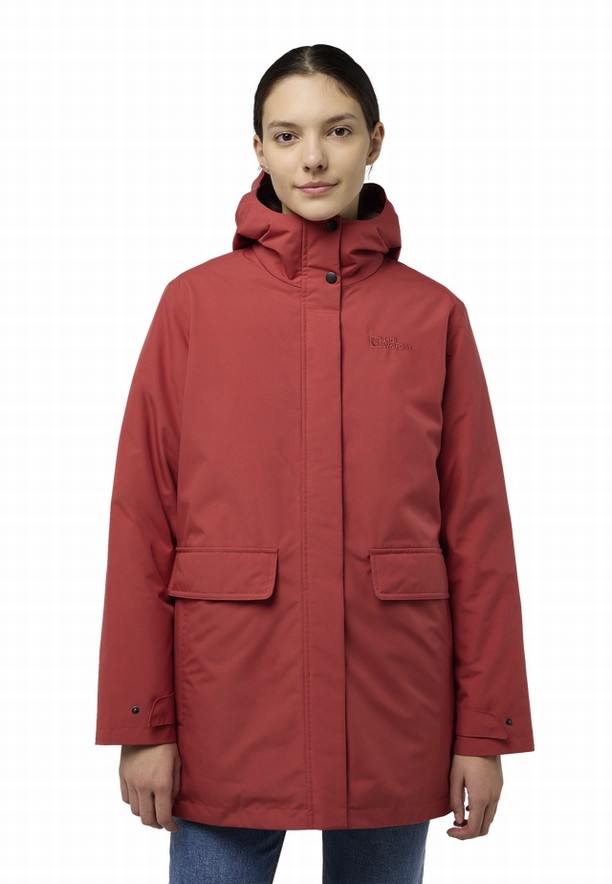 Jack Wolfskin Wintertor Jassen Dames Rood | 90119564