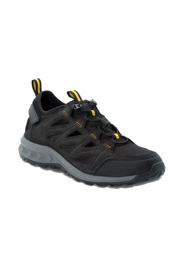 Jack Wolfskin Woodland 2 Hybrid Low Wandelschoenen Heren Zwart | 74105123