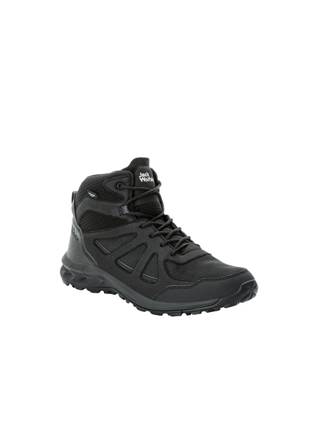 Jack Wolfskin Woodland 2 Texapore Mid Wandelschoenen Heren Zwart | 94077052