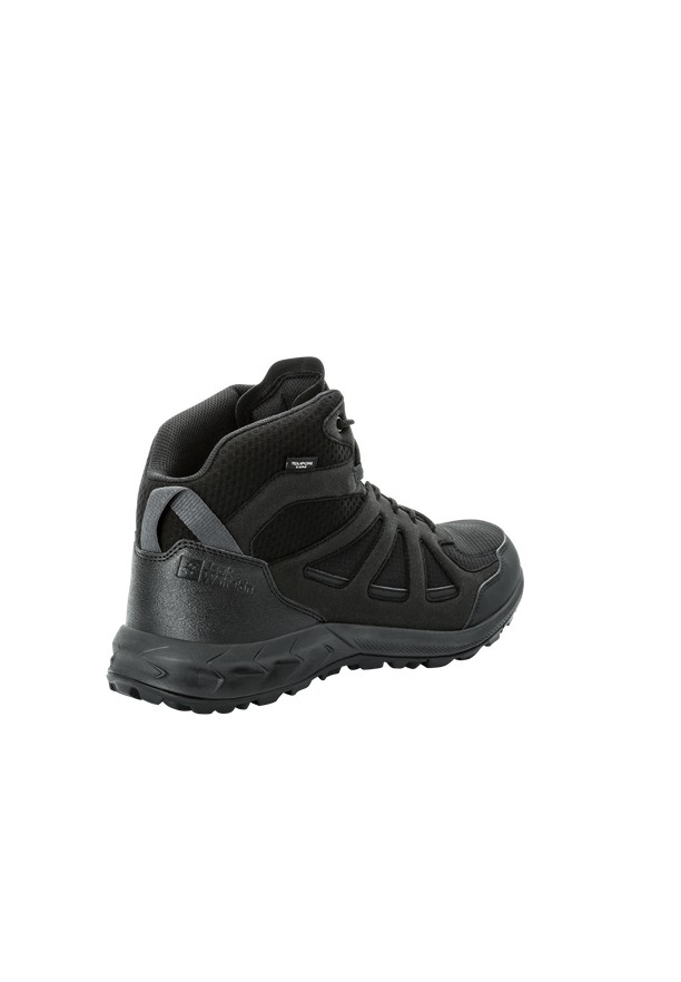 Jack Wolfskin Woodland 2 Texapore Mid Wandelschoenen Heren Zwart | 94077052