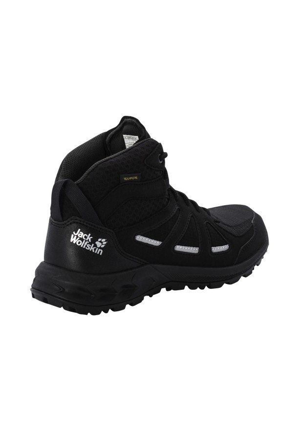 Jack Wolfskin Woodland 2 Texapore Mid Wandelschoenen Dames Zwart | 50065761