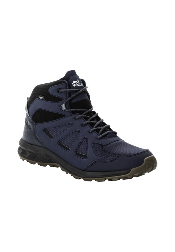 Jack Wolfskin Woodland 2 Texapore Mid Wandelschoenen Heren Donkerblauw | 91724340