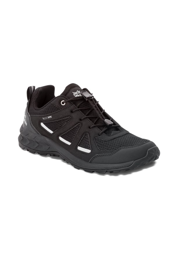 Jack Wolfskin Woodland 2 Vent Low Wandelschoenen Heren Zwart | 58212100